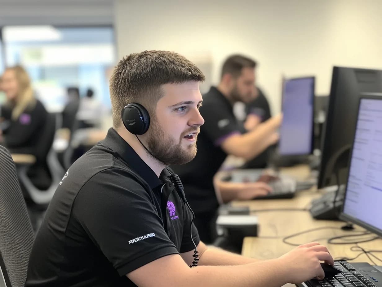 IT team collaborating on technology solutions